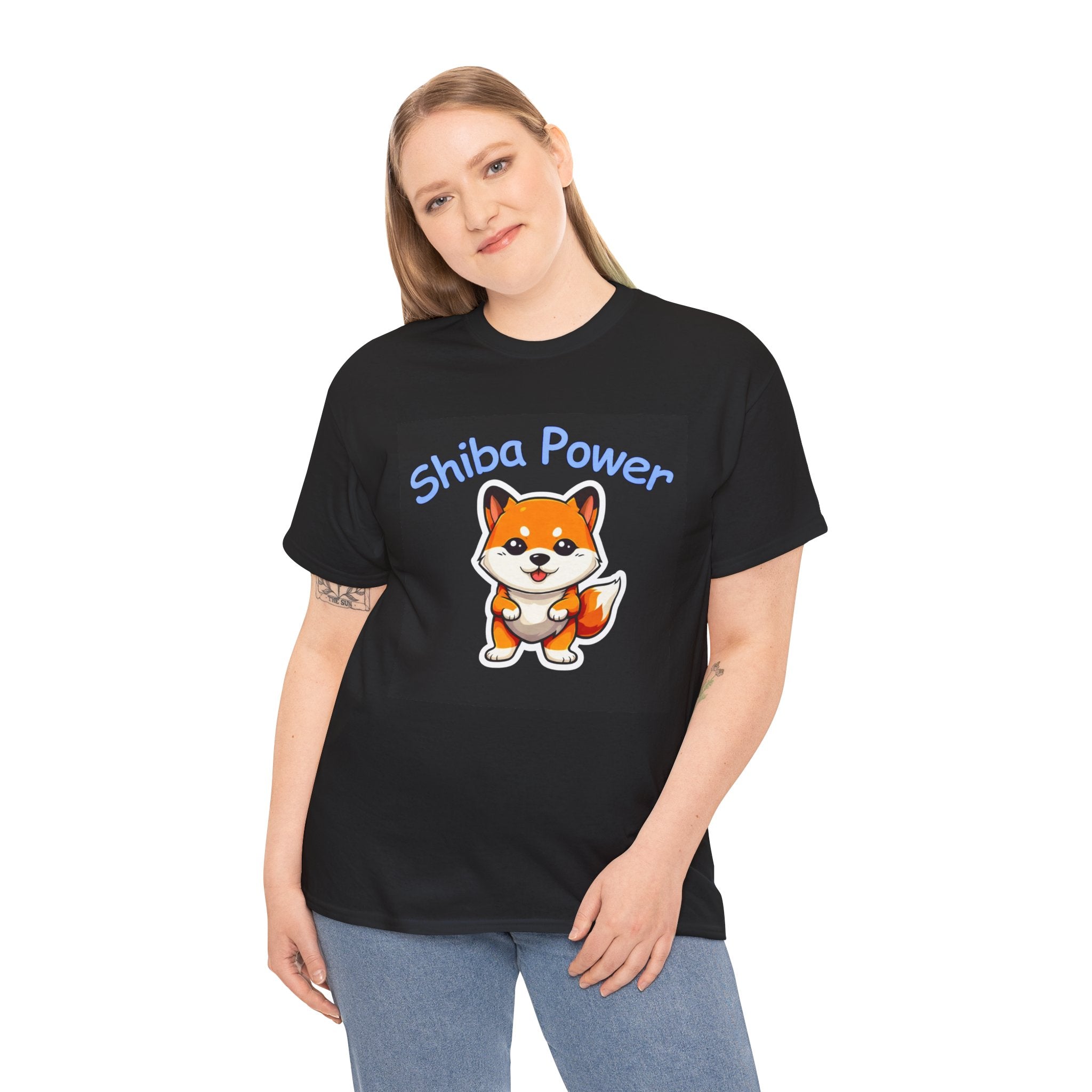 SHIBA POWER Pouncing Puppy T-Shirt! (B)
