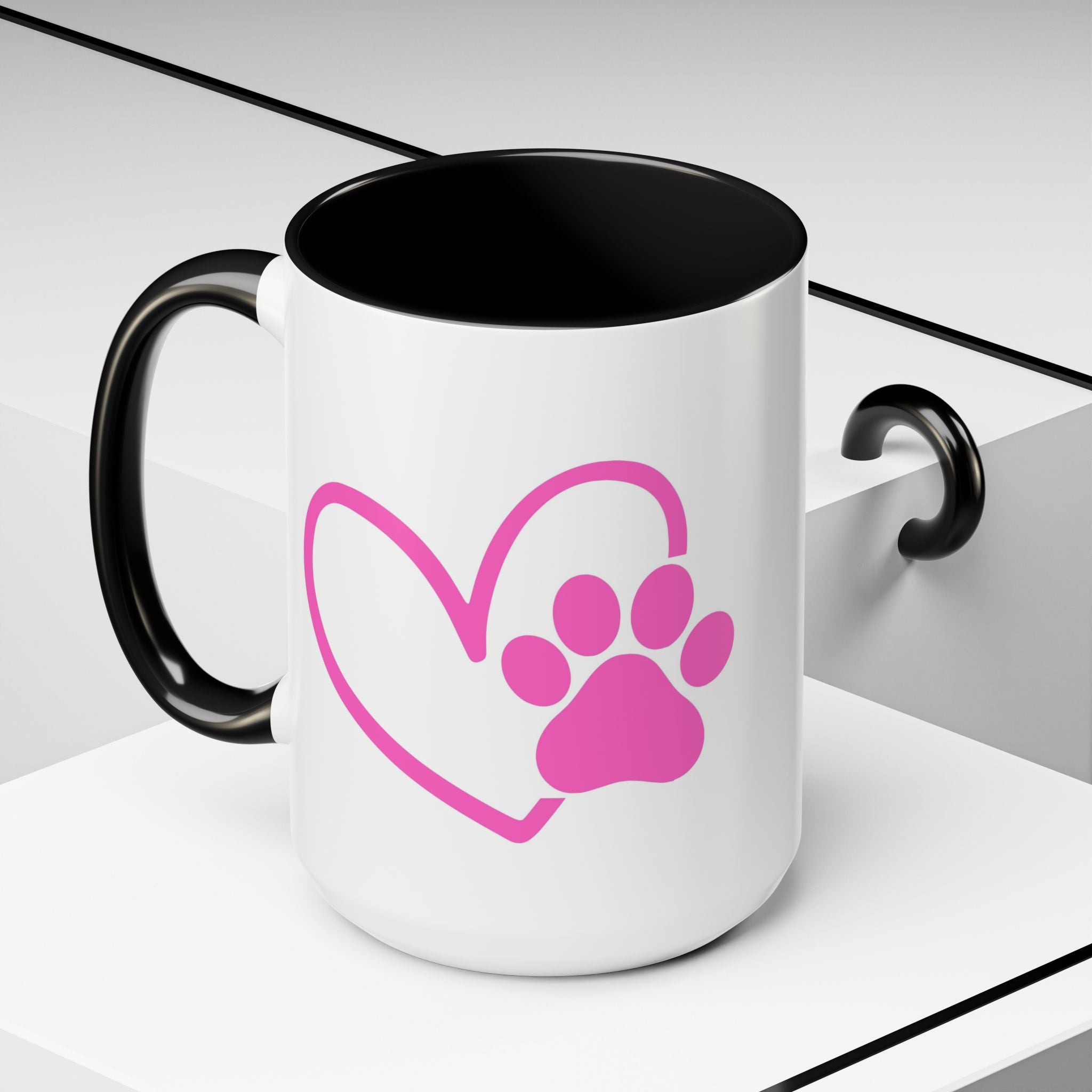 "My Dog Is My Valentine" Pawprint Coffee Mug