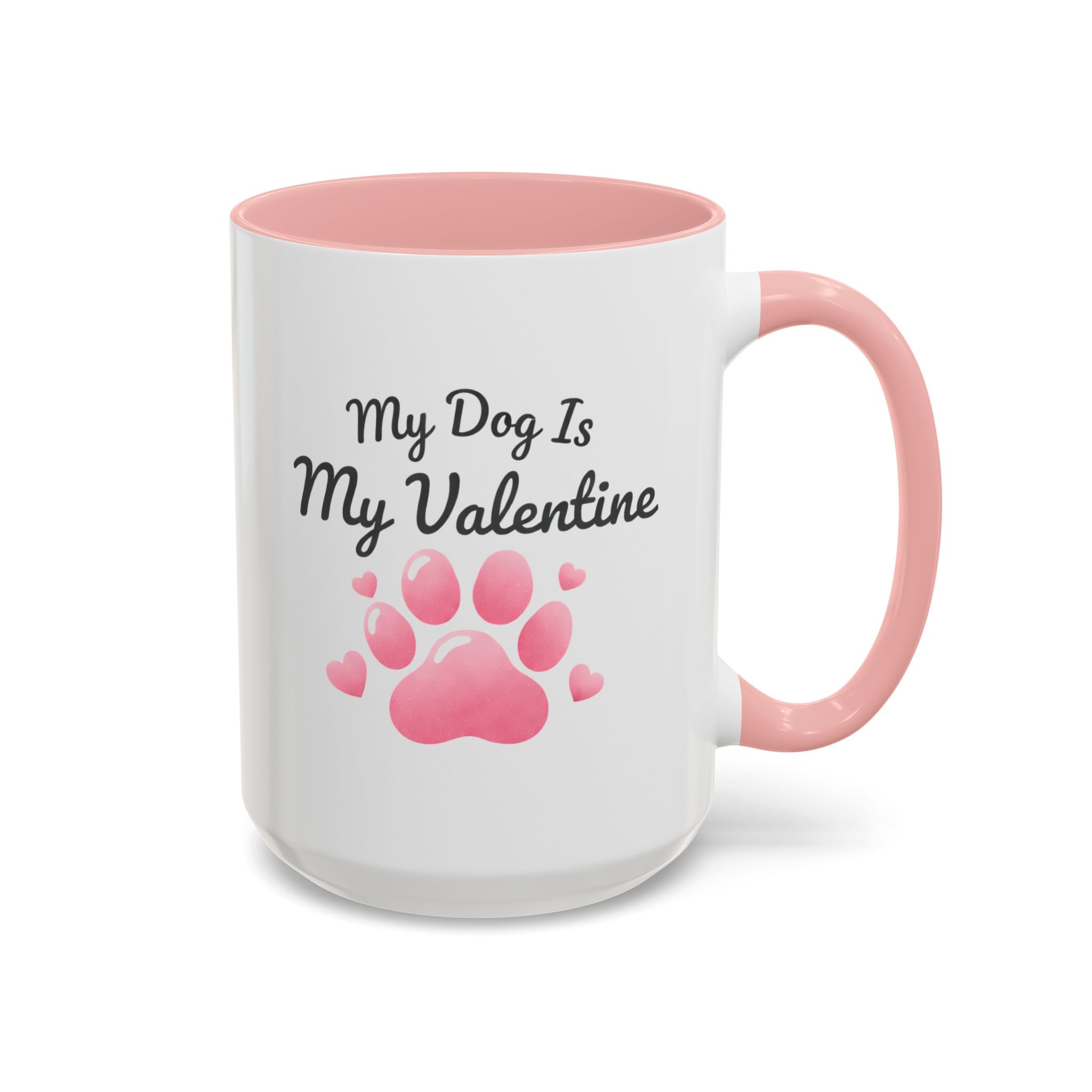 "My Dog Is My Valentine" Pawprint Coffee Mug