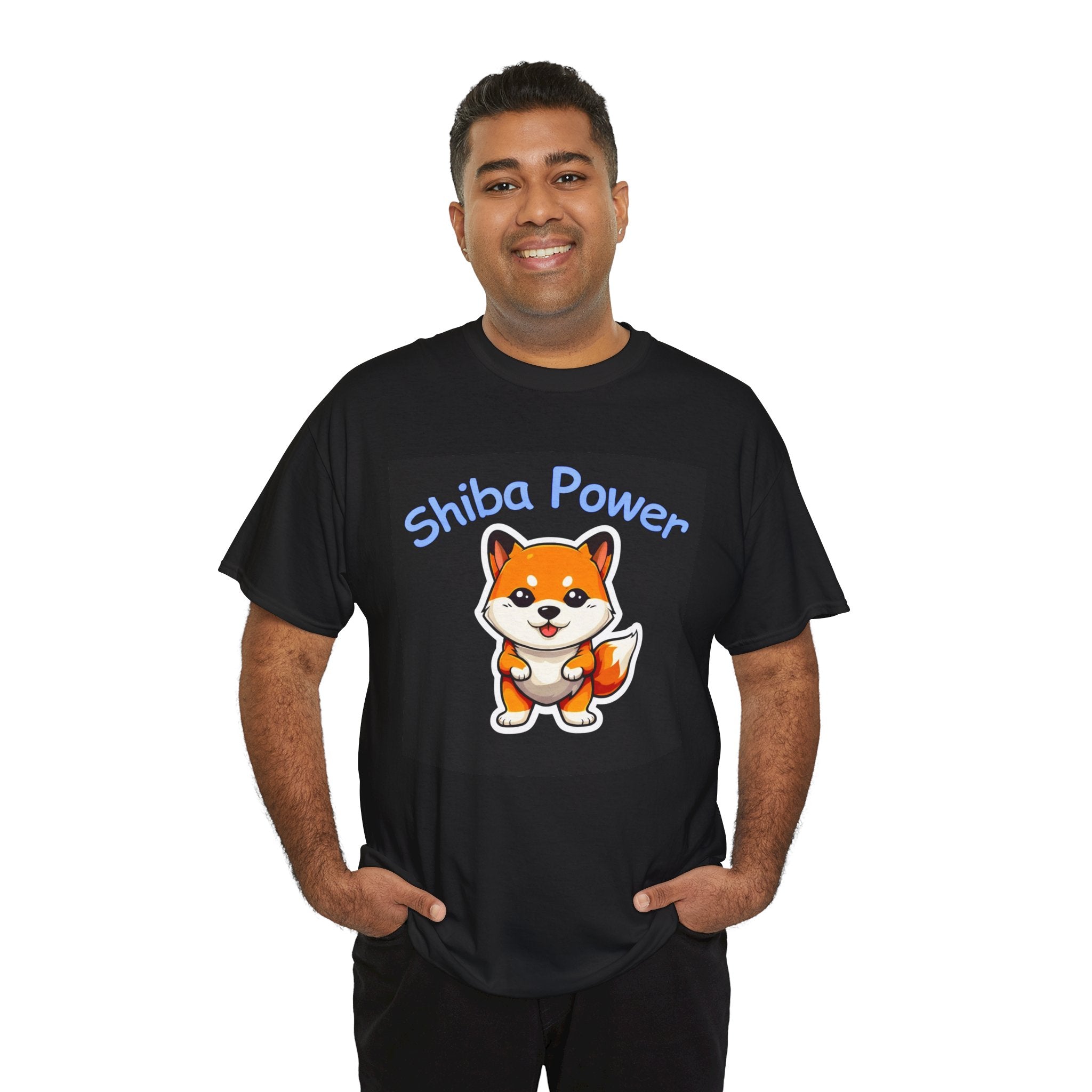 SHIBA POWER Pouncing Puppy T-Shirt! (B)