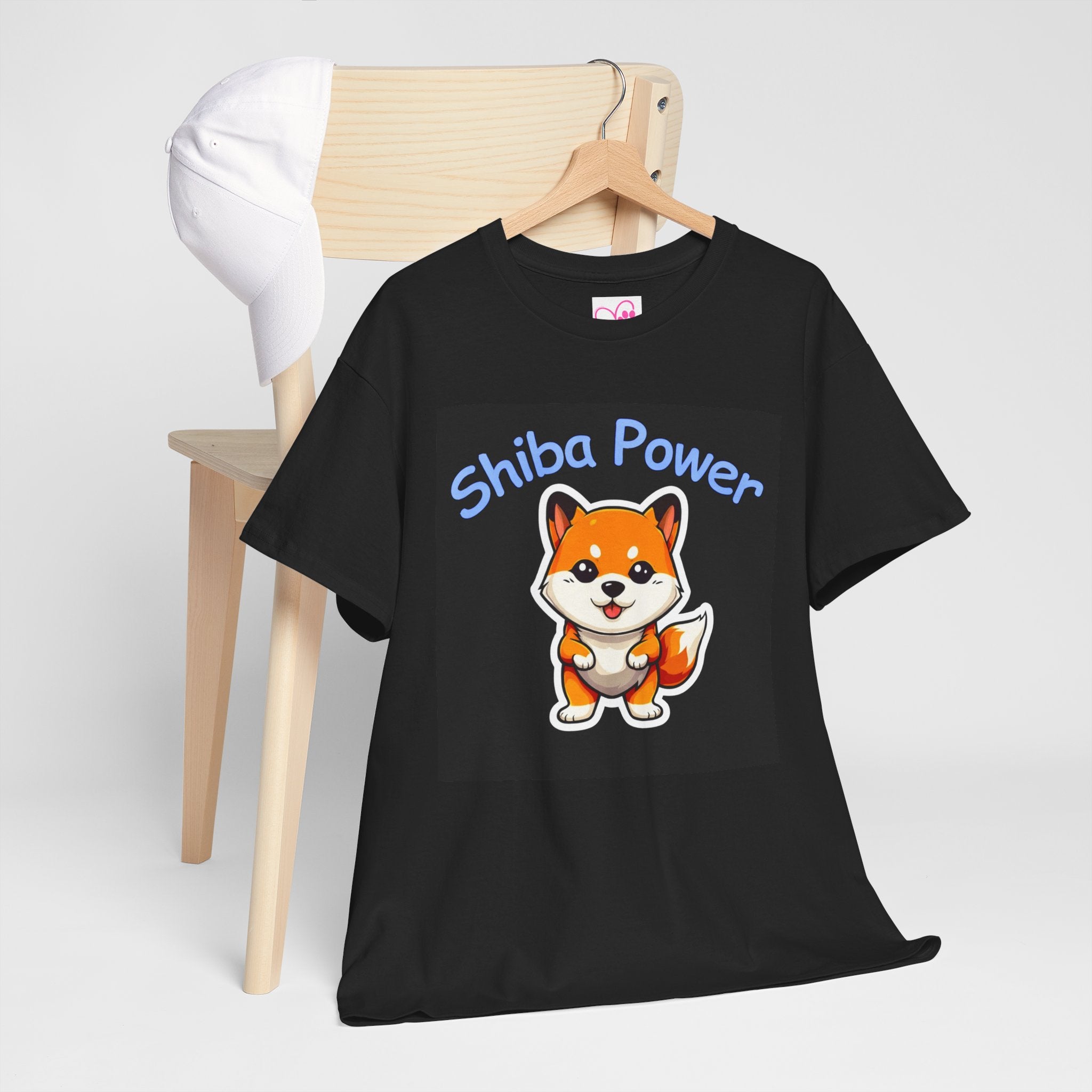 SHIBA POWER Pouncing Puppy T-Shirt! (B)