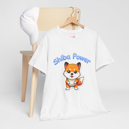 SHIBA POWER Pouncing Puppy T-Shirt!