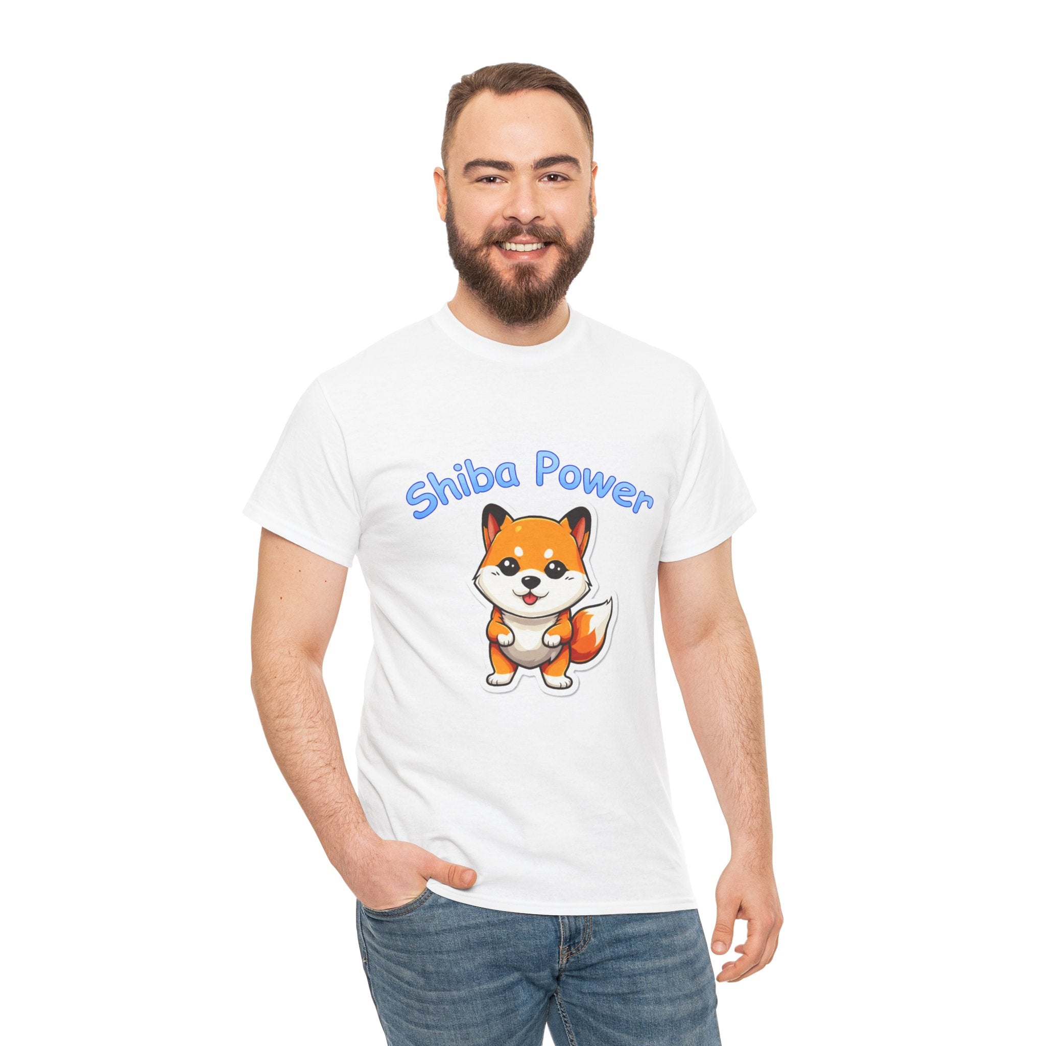 SHIBA POWER Pouncing Puppy T-Shirt!
