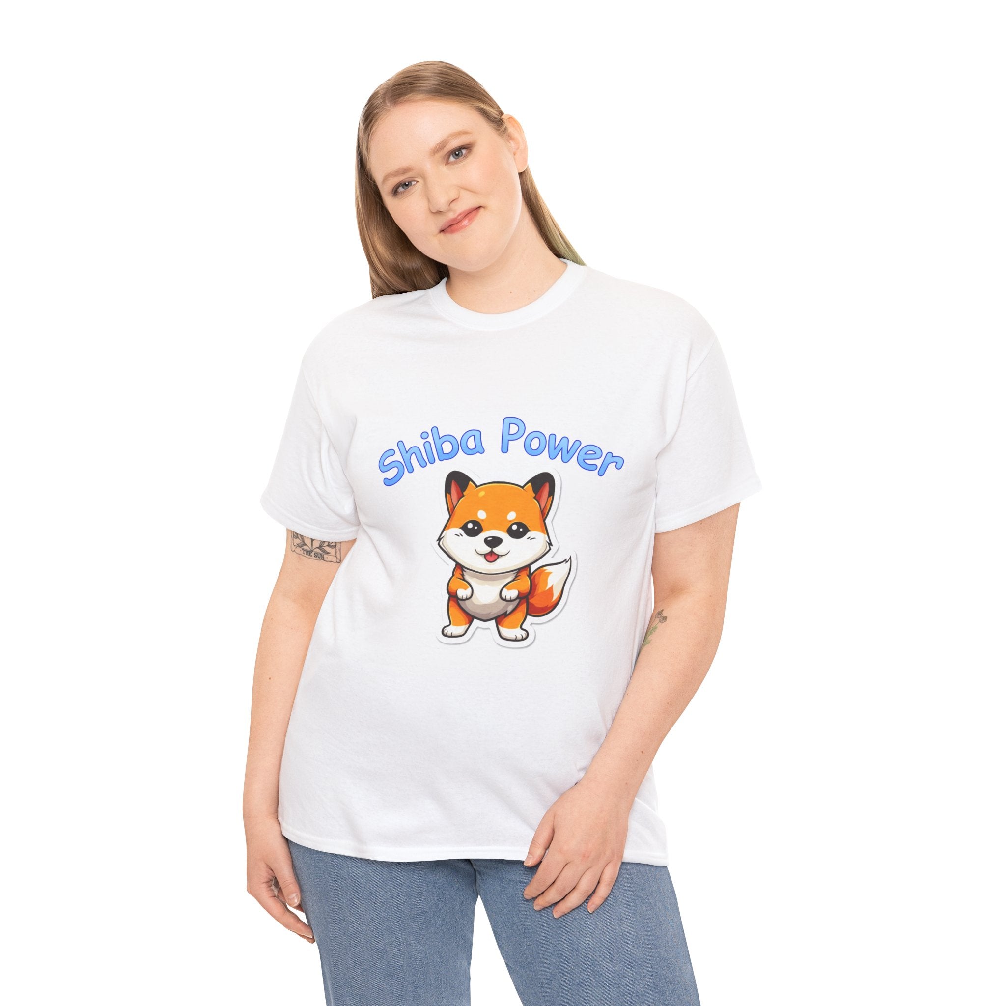 SHIBA POWER Pouncing Puppy T-Shirt!