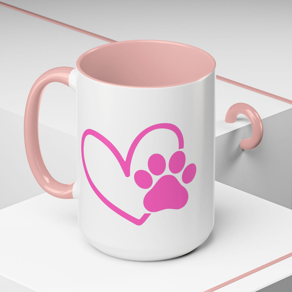 "My Dog Is My Valentine" Pawprint Coffee Mug